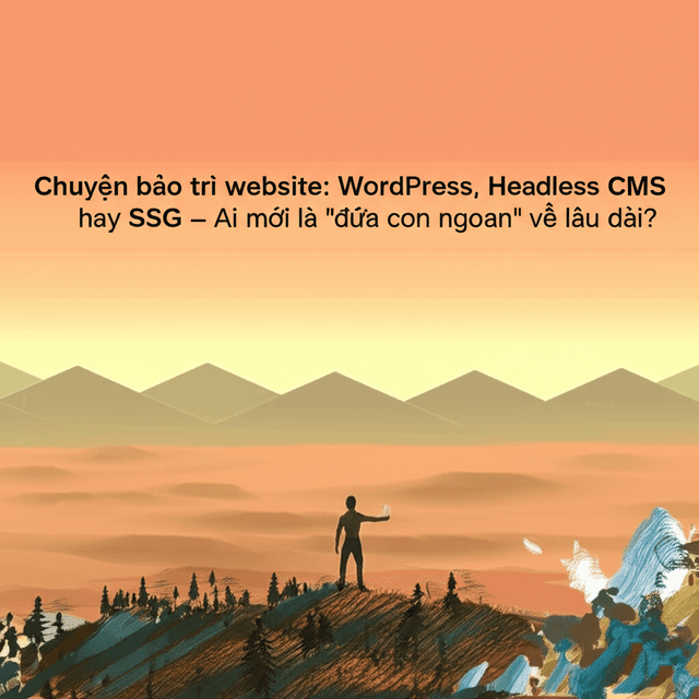 Chuyện bảo trì website: WordPress, Headless CMS hay SSG - Ai mới là 'đứa con ngoan' về lâu dài?