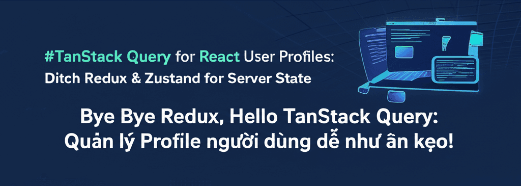 Bye Bye Redux, Hello TanStack Query: Quản lý Profile người dùng dễ như ăn kẹo!