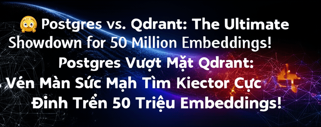 Postgres Vượt Mặt Qdrant: Vén Màn Sức Mạnh Tìm Kiếm Vector Cực Đỉnh Trên 50 Triệu Embeddings!