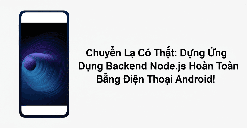 Chuyện Lạ Có Thật: Dựng Ứng Dụng Backend Node.js Hoàn Toàn Bằng Điện Thoại Android!