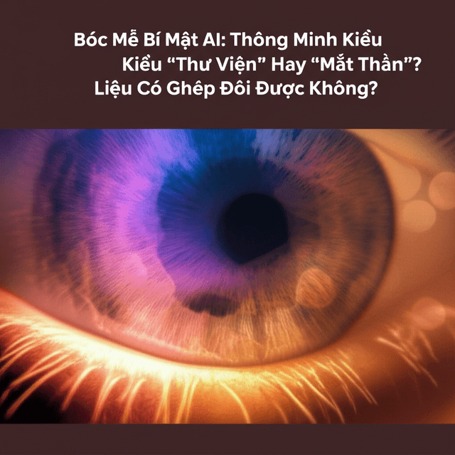 Bóc Mẽ Bí Mật AI: Thông Minh Kiểu "Thư Viện" Hay "Mắt Thần"? Liệu Có Ghép Đôi Được Không?
