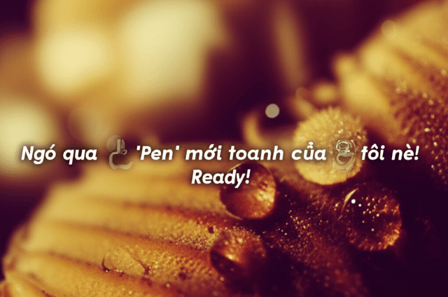 Ngó qua 'Pen' mới toanh của tôi nè!