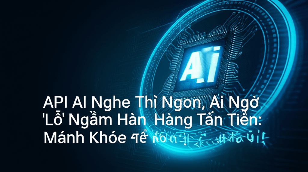 API AI Nghe Thì Ngon, Ai Ngờ 'Lỗ' Ngầm Hàng Tấn Tiền: Mánh Khóe Để Không Bị 'Móc Túi'!
