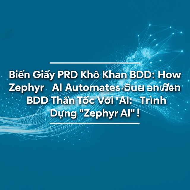 Biến Giấy PRD Khô Khan Thành Kịch Bản Test BDD Thần Tốc Với AI: Hành Trình Xây Dựng "Zephyr AI"!