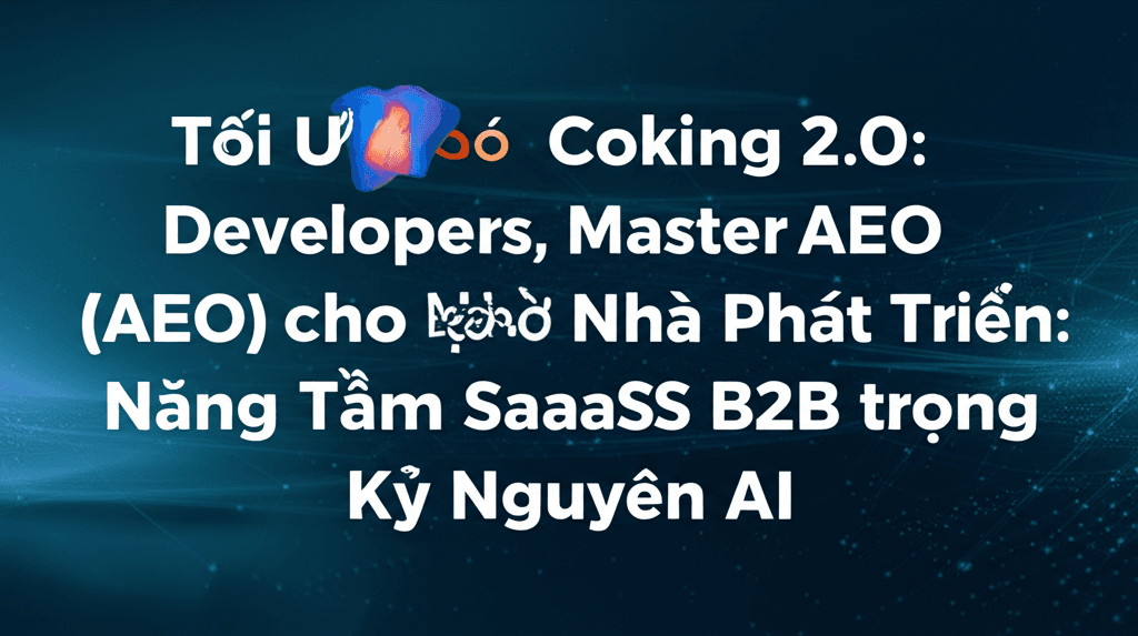 Tối Ưu Hóa Công Cụ Trả Lời (AEO) cho Nhà Phát Triển: Nâng Tầm SaaS B2B trong Kỷ Nguyên AI