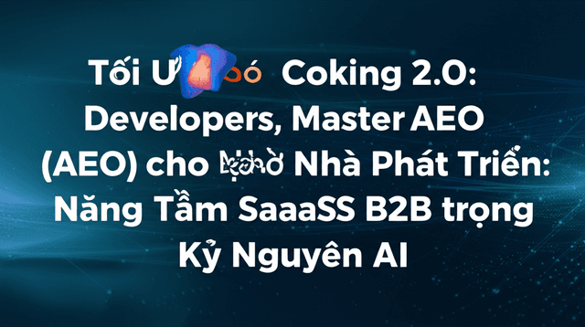Tối Ưu Hóa Công Cụ Trả Lời (AEO) cho Nhà Phát Triển: Nâng Tầm SaaS B2B trong Kỷ Nguyên AI