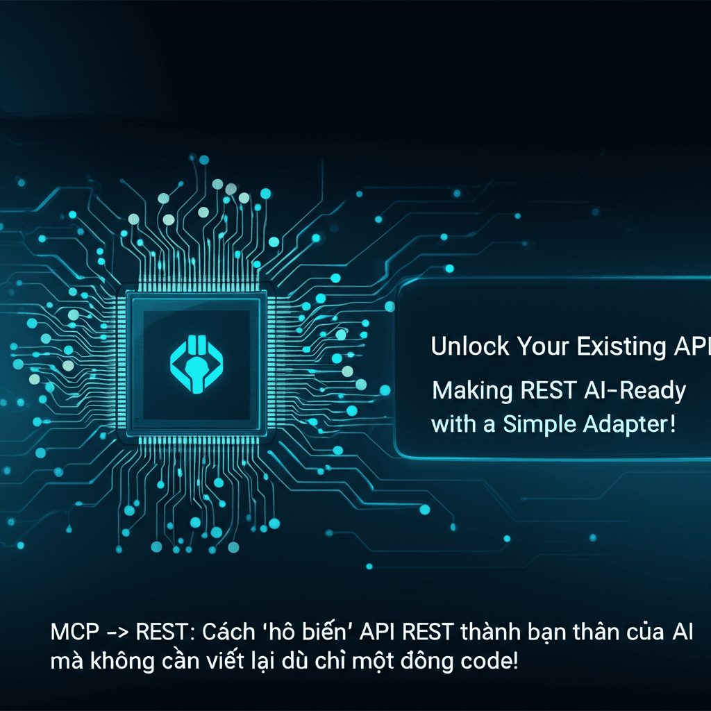 MCP -> REST: Cách 'hô biến' API REST thành bạn thân của AI mà không cần viết lại dù chỉ một dòng code!