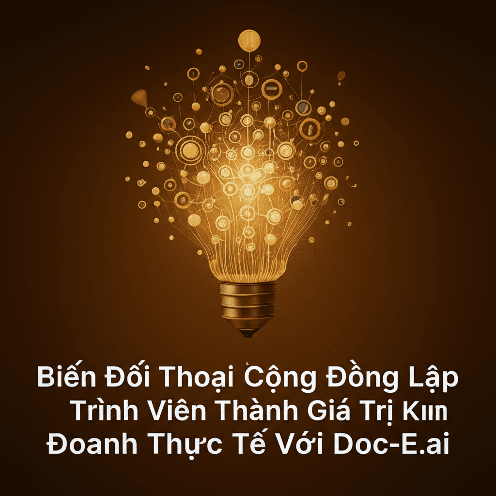 Biến Đối Thoại Cộng Đồng Lập Trình Viên Thành Giá Trị Kinh Doanh Thực Tế Với Doc-E.ai