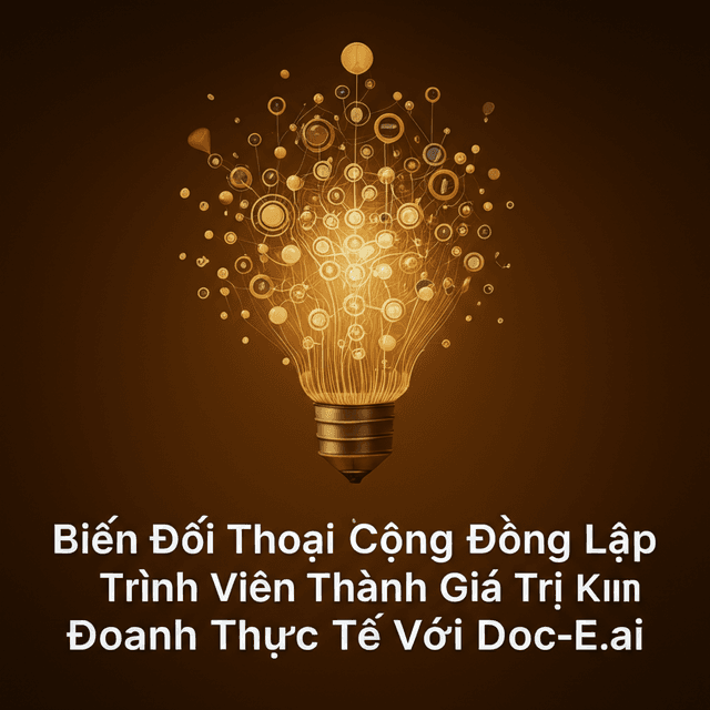 Biến Đối Thoại Cộng Đồng Lập Trình Viên Thành Giá Trị Kinh Doanh Thực Tế Với Doc-E.ai