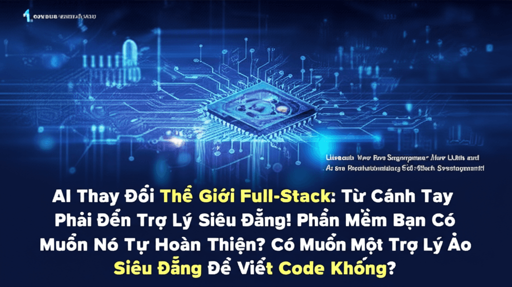 AI Thay Đổi Thế Giới Full-Stack: Từ Cánh Tay Phải Đến Trợ Lý Siêu Đẳng! Phần Mềm Bạn Có Muốn Nó Tự Hoàn Thiện? Có Muốn Một Trợ Lý Ảo Siêu Đẳng Để Viết Code Không?
