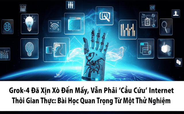 Grok-4 Đã Xịn Xò Đến Mấy, Vẫn Phải 'Cầu Cứu' Internet Thời Gian Thực: Bài Học Quan Trọng Từ Một Thử Nghiệm