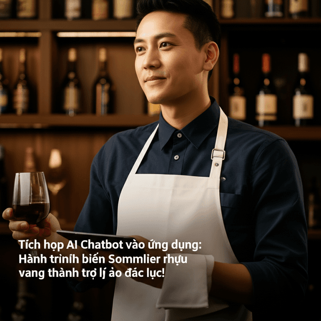 Tích hợp AI Chatbot vào ứng dụng: Hành trình biến Sommelier rượu vang thành trợ lý ảo đắc lực!