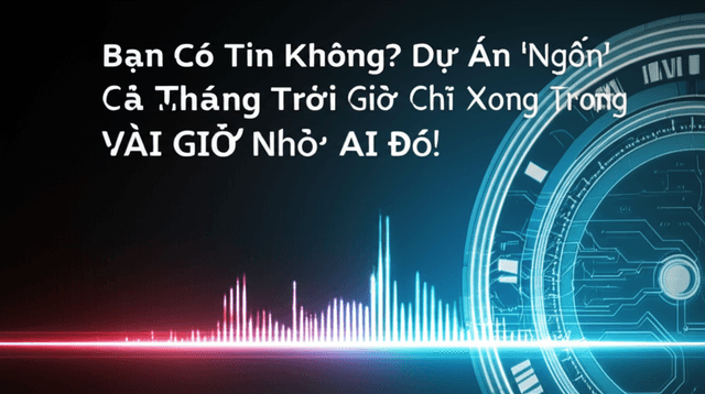 Bạn Có Tin Không? Dự Án 'Ngốn' Cả Tháng Trời Giờ Chỉ Xong Trong VÀI GIỜ Nhờ AI Đó!