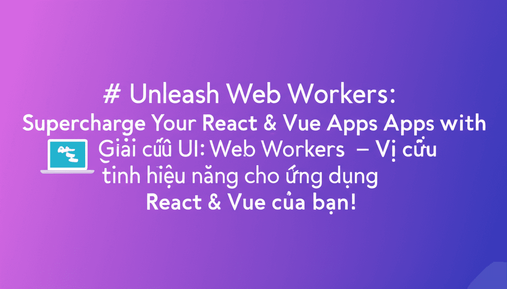 Giải cứu UI: Web Workers – Vị cứu tinh hiệu năng cho ứng dụng React & Vue của bạn!