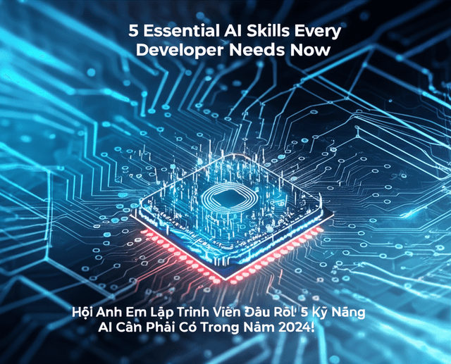Hội Anh Em Lập Trình Viên Đâu Rồi! 5 Kỹ Năng AI Cần Phải Có Trong Năm 2024!