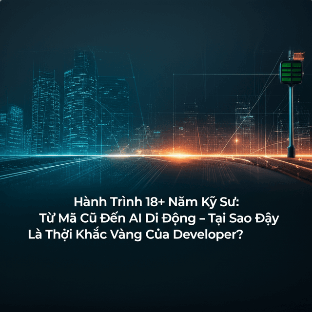 Hành Trình 18+ Năm Kỹ Sư: Từ Mã Cũ Đến AI Di Động – Tại Sao Đây Là Thời Khắc Vàng Của Developer?