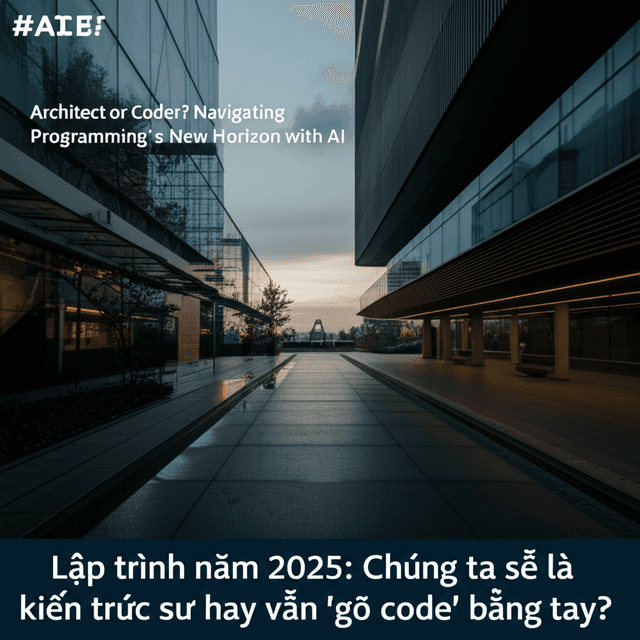 Lập trình năm 2025: Chúng ta sẽ là kiến trúc sư hay vẫn 'gõ code' bằng tay?