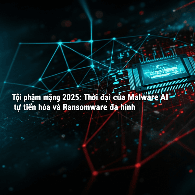 Tội phạm mạng 2025: Thời đại của Malware AI tự tiến hóa và Ransomware đa hình