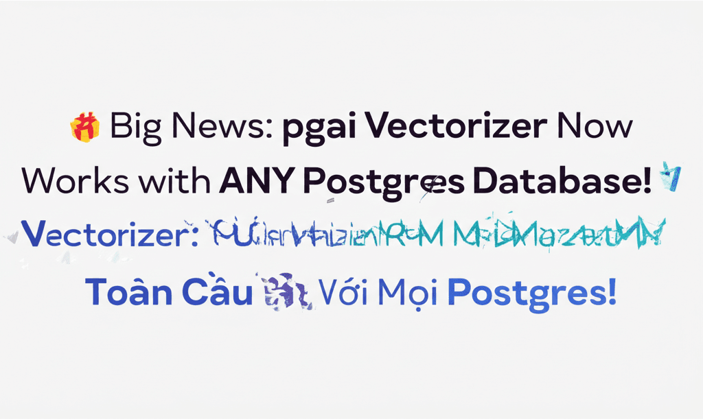 pgai Vectorizer: Từ Chuyên Biệt Đến Khả Dụng Toàn Cầu Với Mọi Postgres!