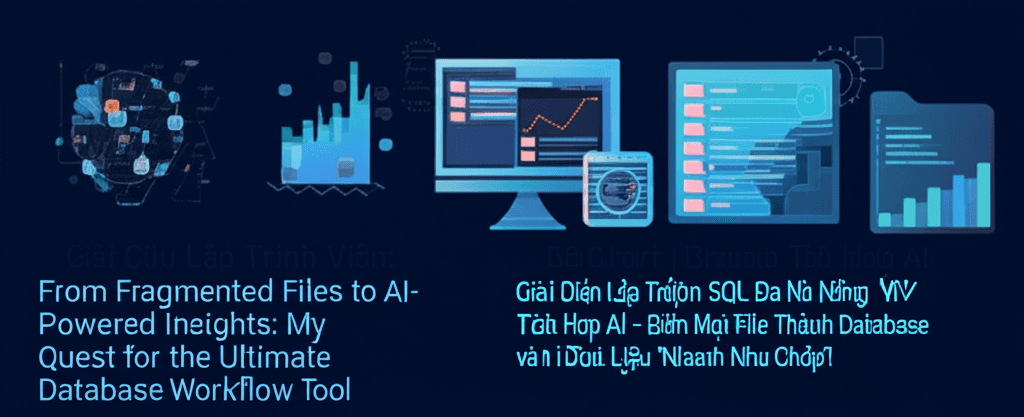 Giải Cứu Lập Trình Viên: Giao Diện SQL Đa Năng Tích Hợp AI - Biến Mọi File Thành Database và Phân Tích Dữ Liệu 'Nhanh Như Chớp'!