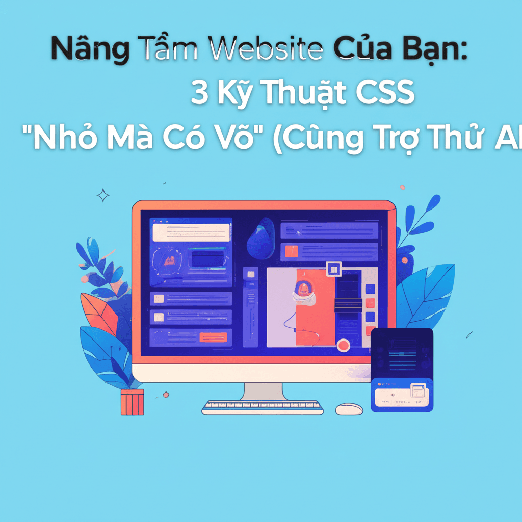 Nâng Tầm Website Của Bạn: 3 Kỹ Thuật CSS 'Nhỏ Mà Có Võ' (Cùng Trợ Thủ AI!)