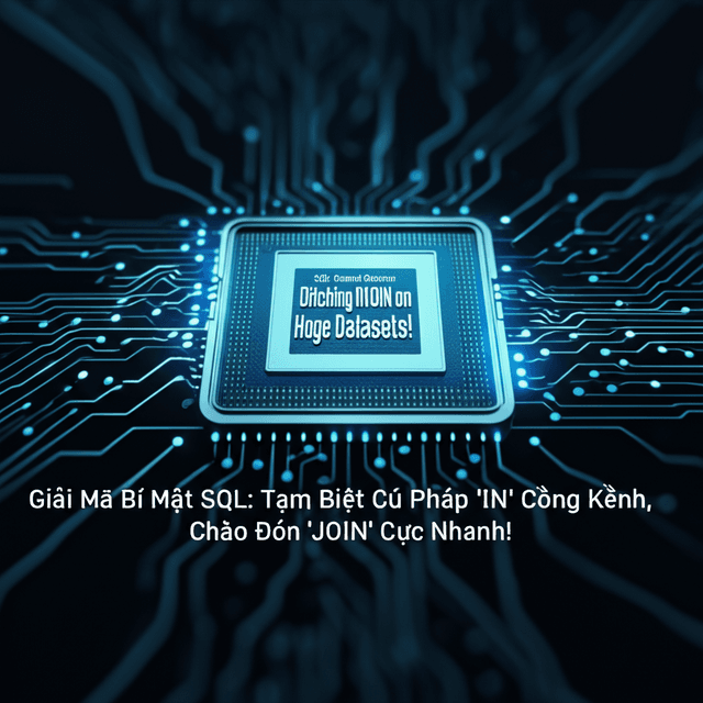 Giải Mã Bí Mật SQL: Tạm Biệt Cú Pháp 'IN' Cồng Kềnh, Chào Đón 'JOIN' Cực Nhanh!