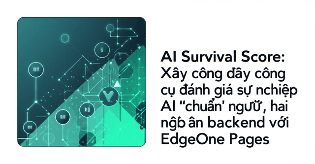 AI Survival Score: Xây công cụ đánh giá sự nghiệp AI 'chuẩn' hai ngôn ngữ, không cần backend với EdgeOne Pages