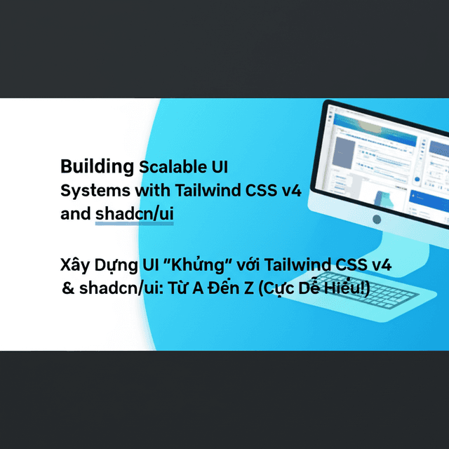 Xây Dựng UI "Khủng" Với Tailwind CSS v4 & shadcn/ui: Từ A Đến Z (Cực Dễ Hiểu!)