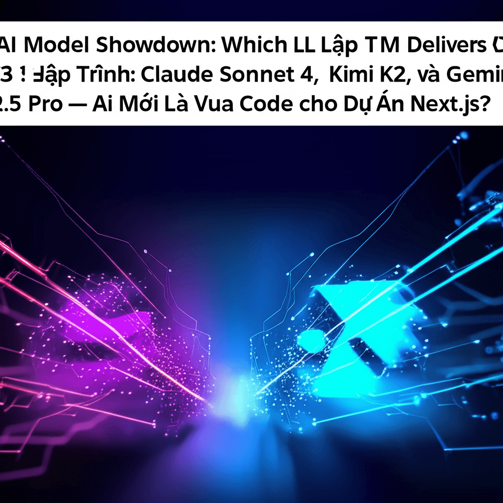 Đánh Giá 3 'Trùm' AI Lập Trình: Claude Sonnet 4, Kimi K2, và Gemini 2.5 Pro – Ai Mới Là Vua Code cho Dự Án Next.js?