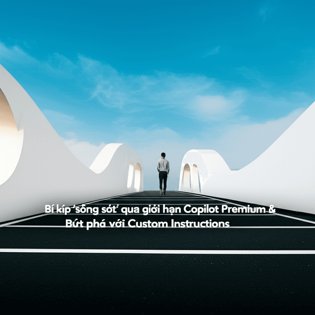 Bí kíp 'sống sót' qua giới hạn Copilot Premium & Bứt phá với Custom Instructions
