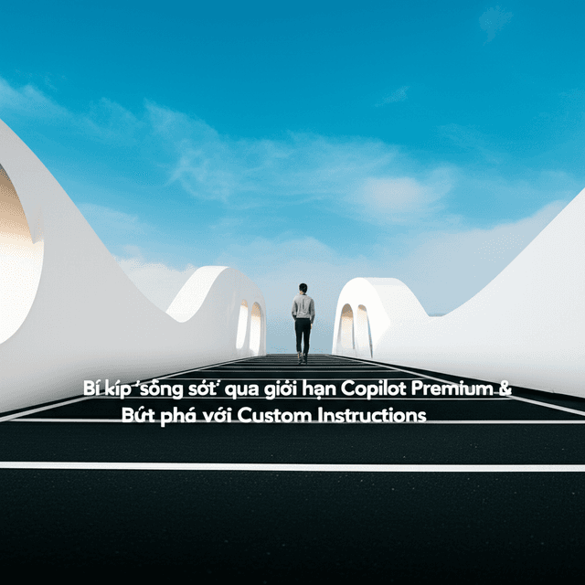 Bí kíp 'sống sót' qua giới hạn Copilot Premium & Bứt phá với Custom Instructions