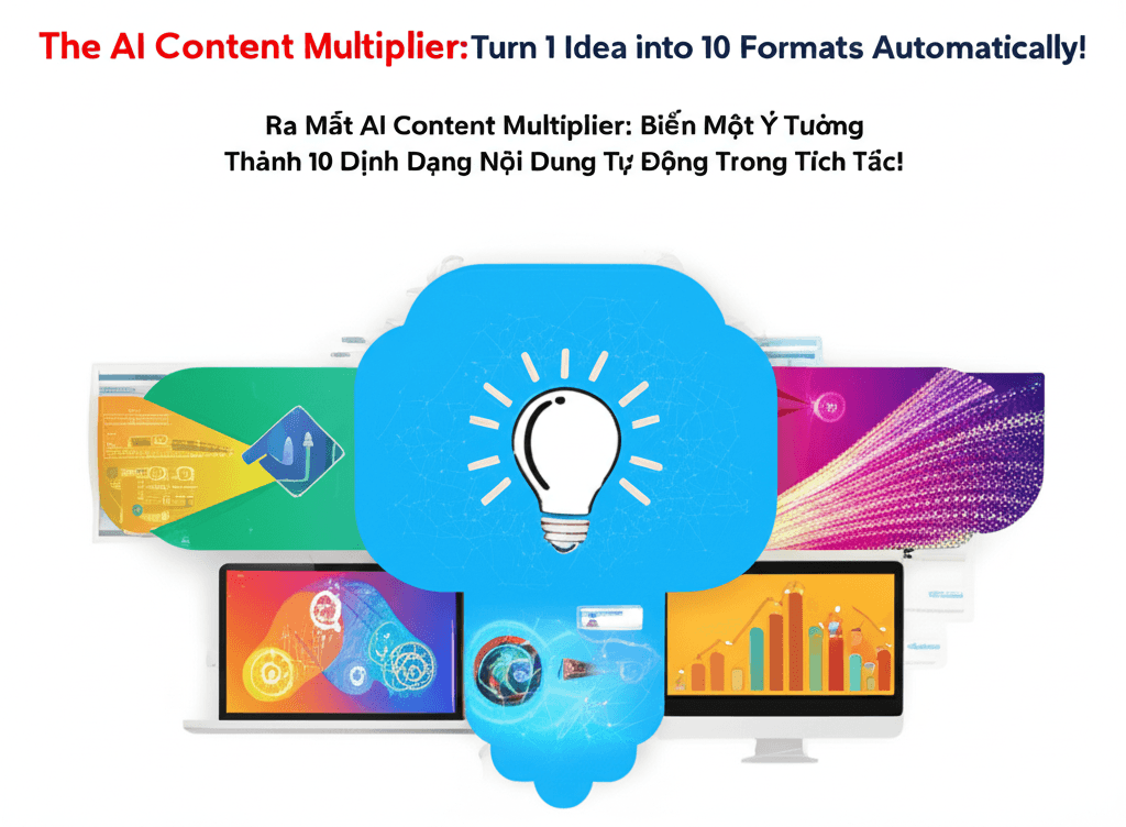 Ra Mắt AI Content Multiplier: Biến Một Ý Tưởng Thành 10 Định Dạng Nội Dung Tự Động Trong Tích Tắc!
