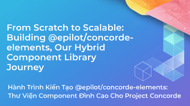 Hành Trình Kiến Tạo @epilot/concorde-elements: Thư Viện Component Đỉnh Cao Cho Project Concorde