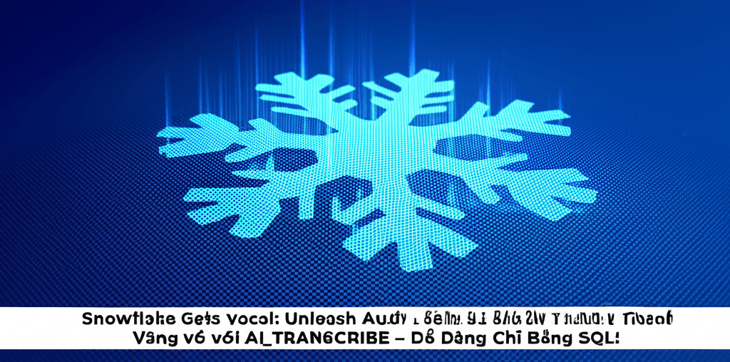 Snowflake Cortex AI: Biến Dữ Liệu Âm Thanh Thành Vàng với AI_TRANSCRIBE – Dễ Dàng Chỉ Bằng SQL!