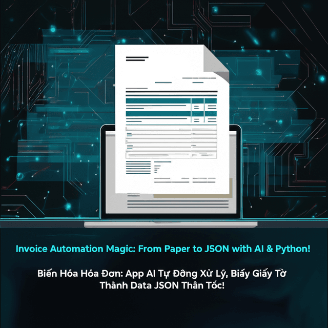 Biến Hóa Hóa Đơn: App AI Tự Động Xử Lý, Biấy Giấy Tờ Thành Data JSON Thần Tốc!