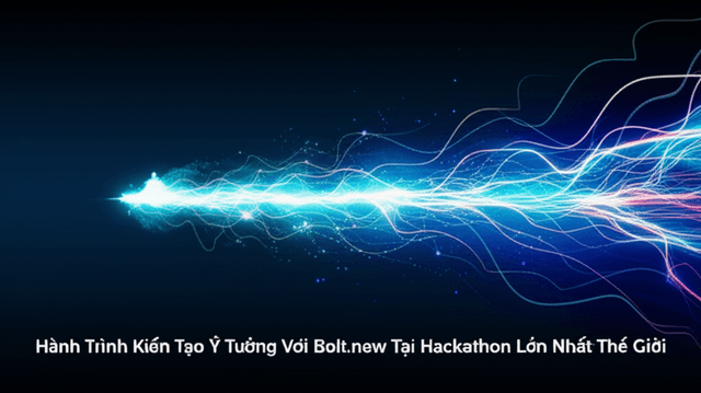 Hành Trình Kiến Tạo Ý Tưởng Với Bolt.new Tại Hackathon Lớn Nhất Thế Giới